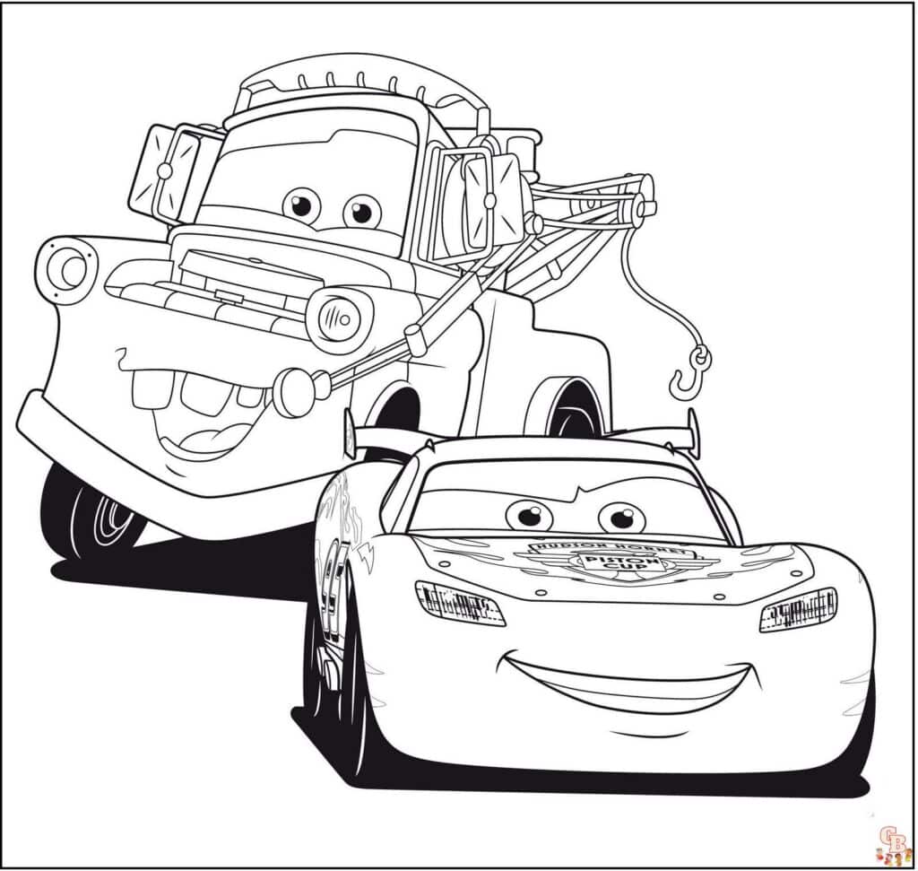 Pixar Cars Coloring Page