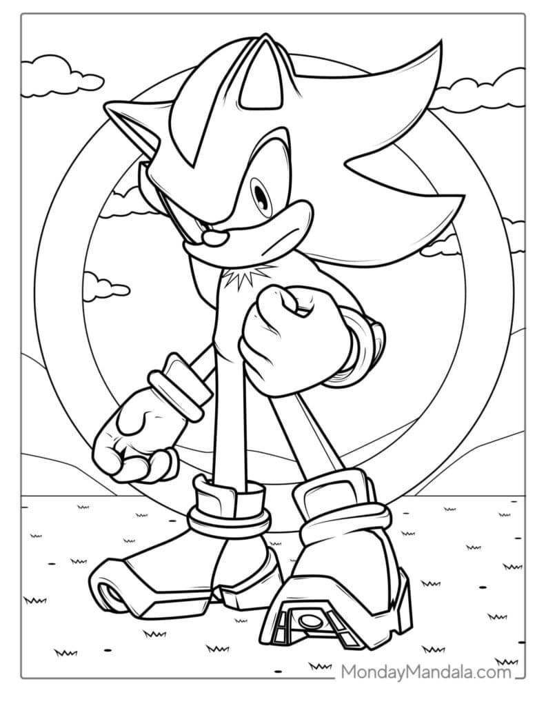 Knuckle - Sonic Coloring Pages Templates