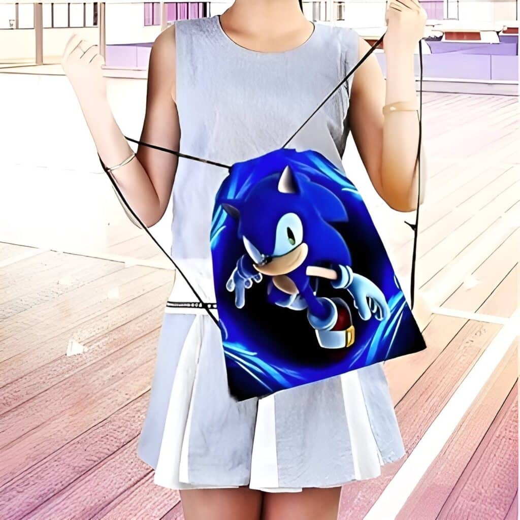 Sonic Drawstring Bag Party Favors