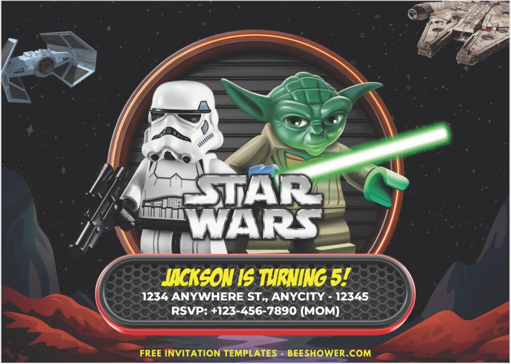 Star Wars Stormtrooper Theme Birthday Invitation