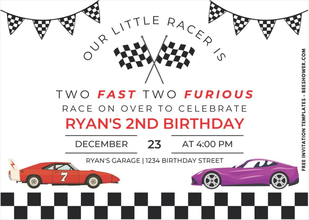 Vintage Car Invitation