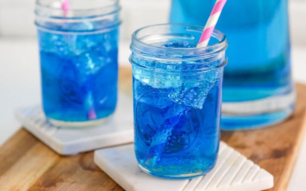 Blue Ocean Punch Drinks for Nautical Birthday Party