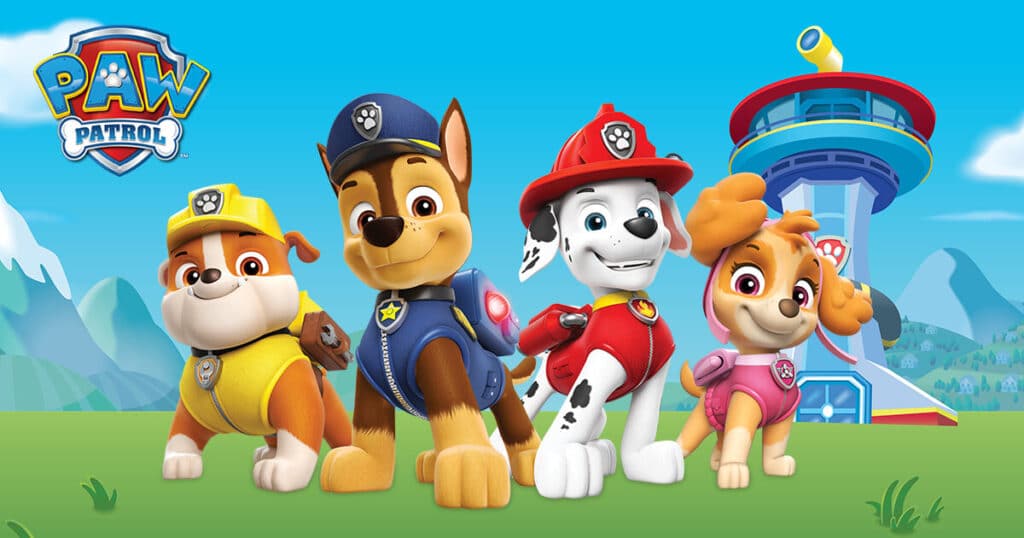 PAW Patrol Character With Chase, Marshall, Rubble And Skye