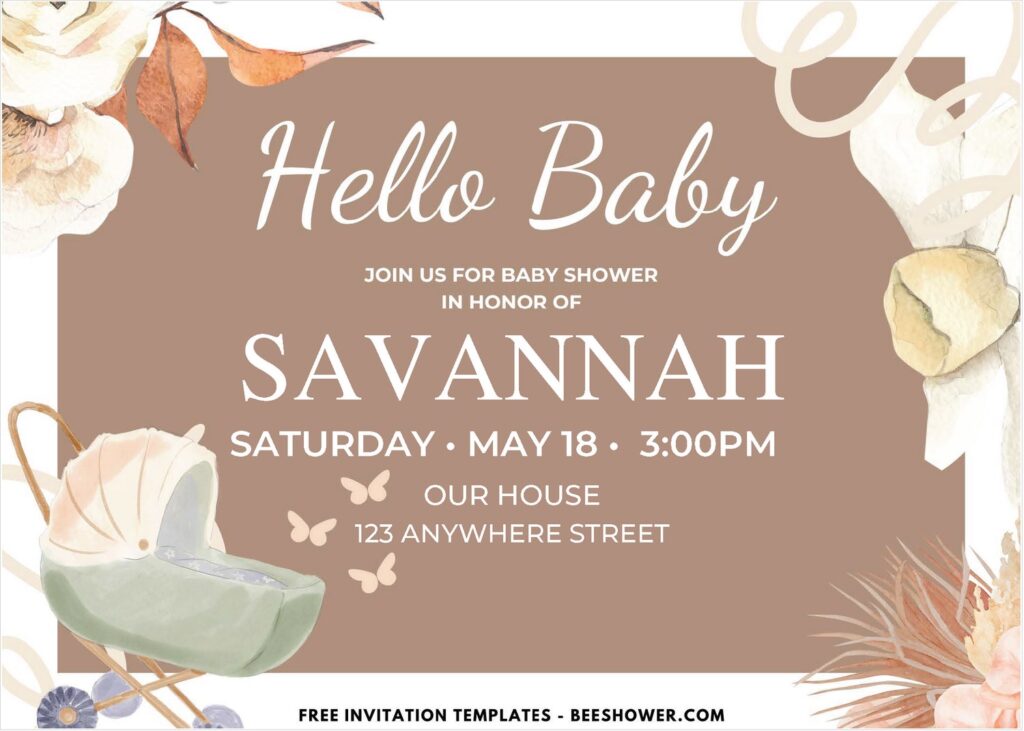 Invitation with Boho Theme