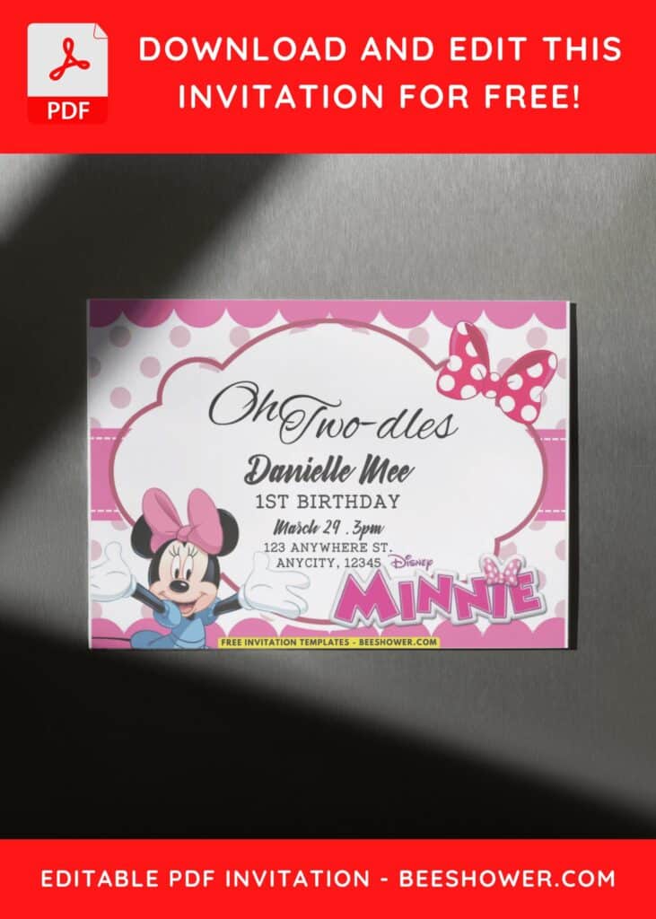 Minnie Mouse Baby Shower Invitation Templates