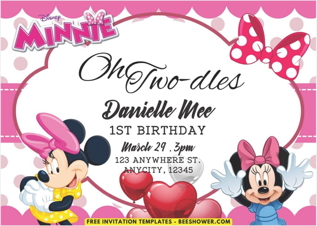 Minnie Mouse Birthday Invitation