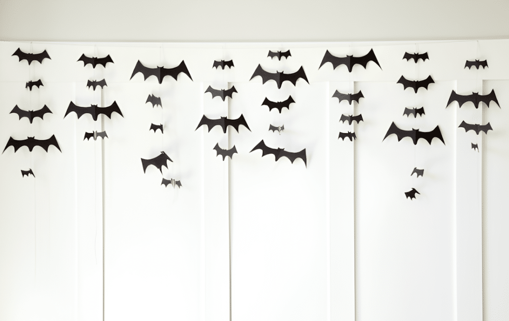 DIY Paper Bat Garland