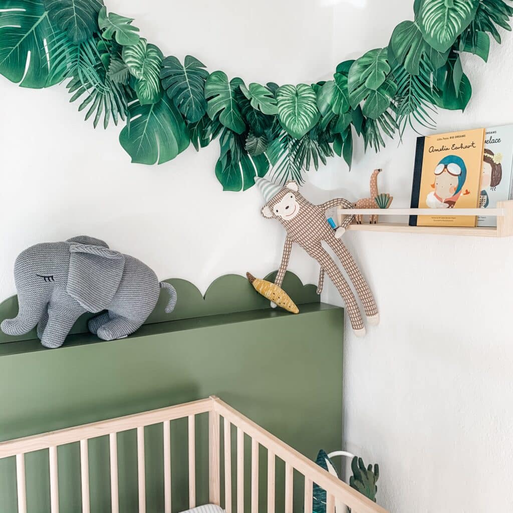 Greenery Monstera Leaf Hanging Garland