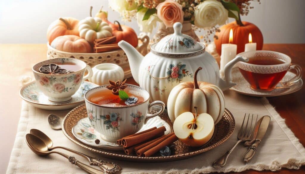 Autumn Baby Shower Tea Party with Apple and Cinnamon