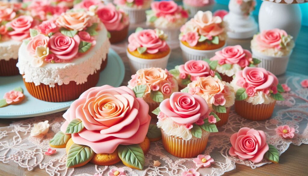 Rose shaped cookies