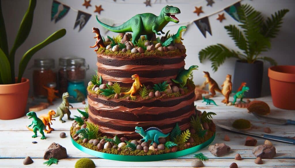 T-Rex Birthday cake