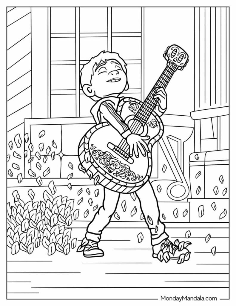 Coco Coloring Pages Templates