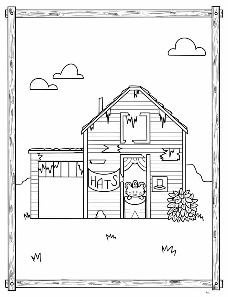 Stardew Valley Barnyard House Coloring Pages Templates